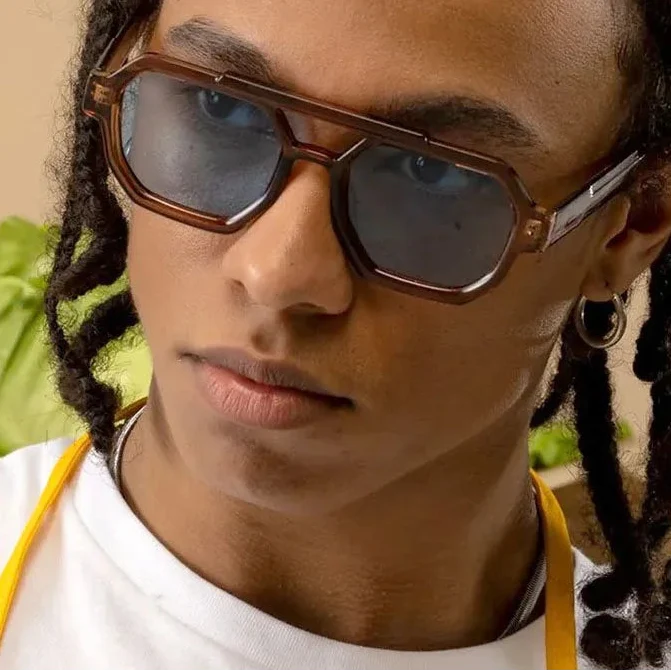 Retro Sonnenbrille mit Doppelsteg – UV400
