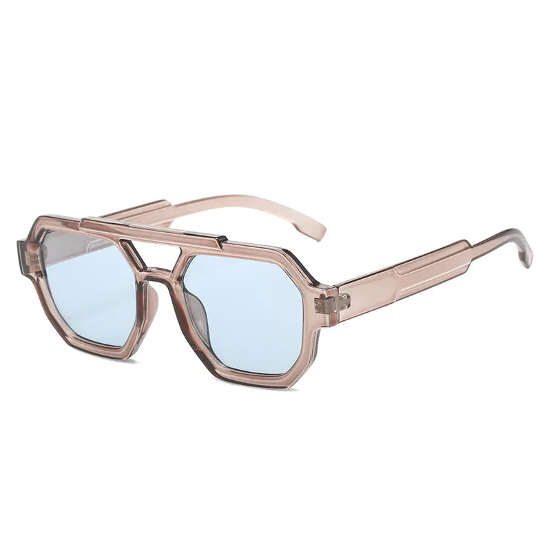 Retro Sonnenbrille mit Doppelsteg – UV400