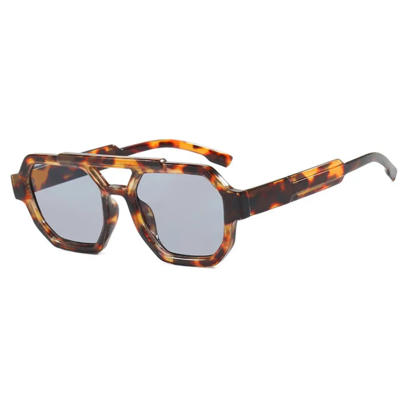 Retro Sonnenbrille mit Doppelsteg – UV400