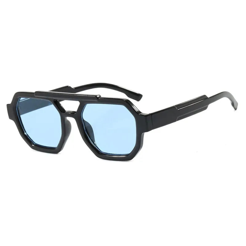 Retro Sonnenbrille mit Doppelsteg – UV400