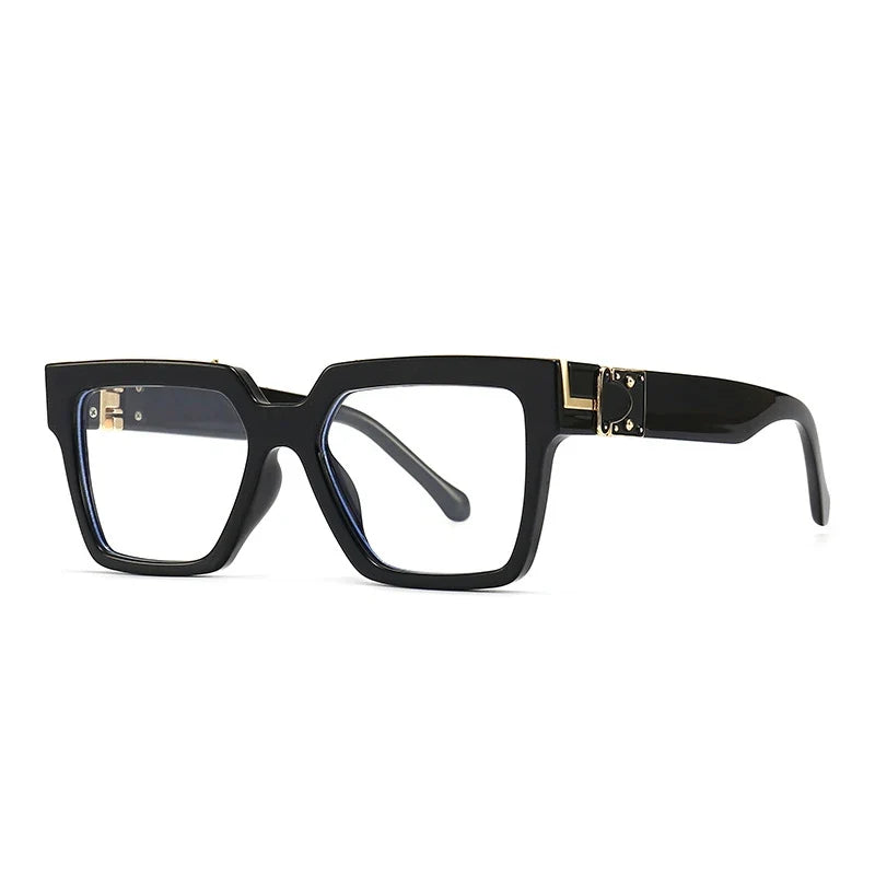 Retro Square Sonnenbrille – Schwarz, UV400