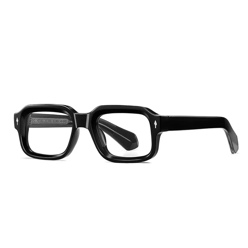 Retro Square Sonnenbrille – Transparent, UV400