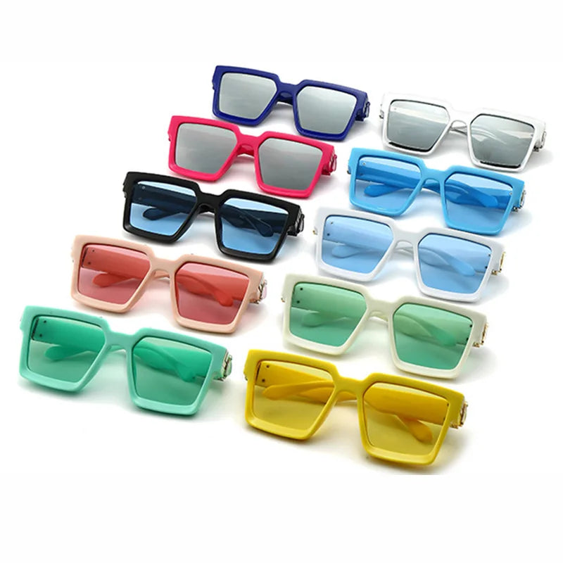 Retro Square Sonnenbrille - UV400