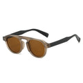 Retro Square Sonnenbrille – Braun, UV400