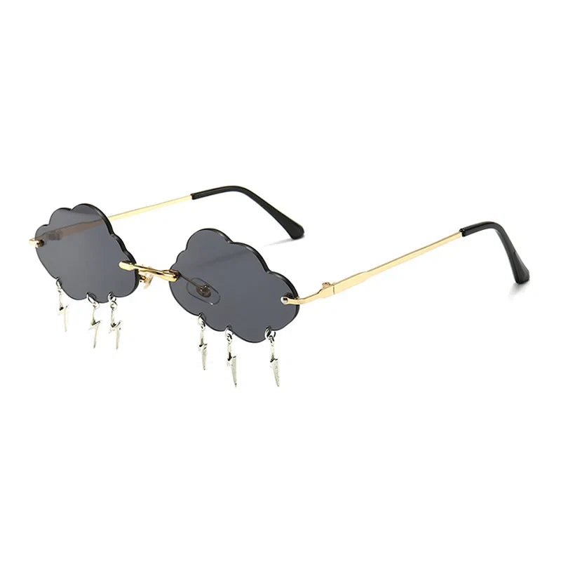 Rimless Cloud Sonnenbrille – Grau, UV400
