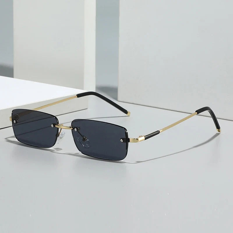 Rimless Rectangle Sonnenbrille – Produktansicht 2, UV400