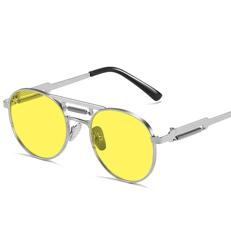 Round Metall-Sonnenbrille – UV400