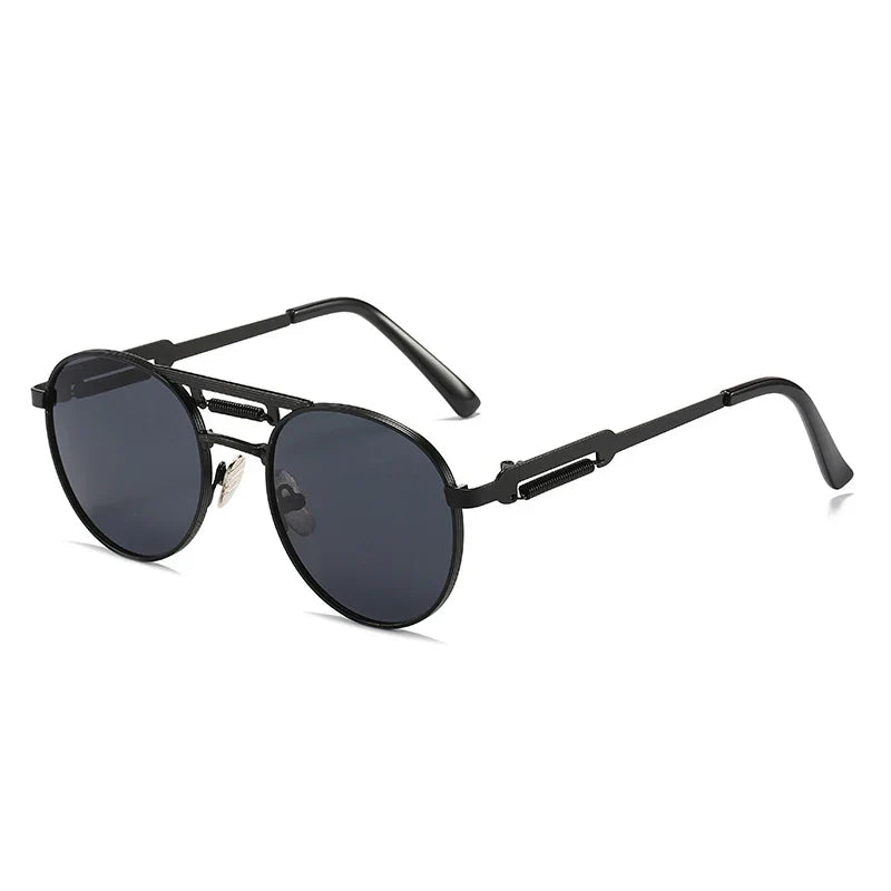 Round Metall-Sonnenbrille – UV400