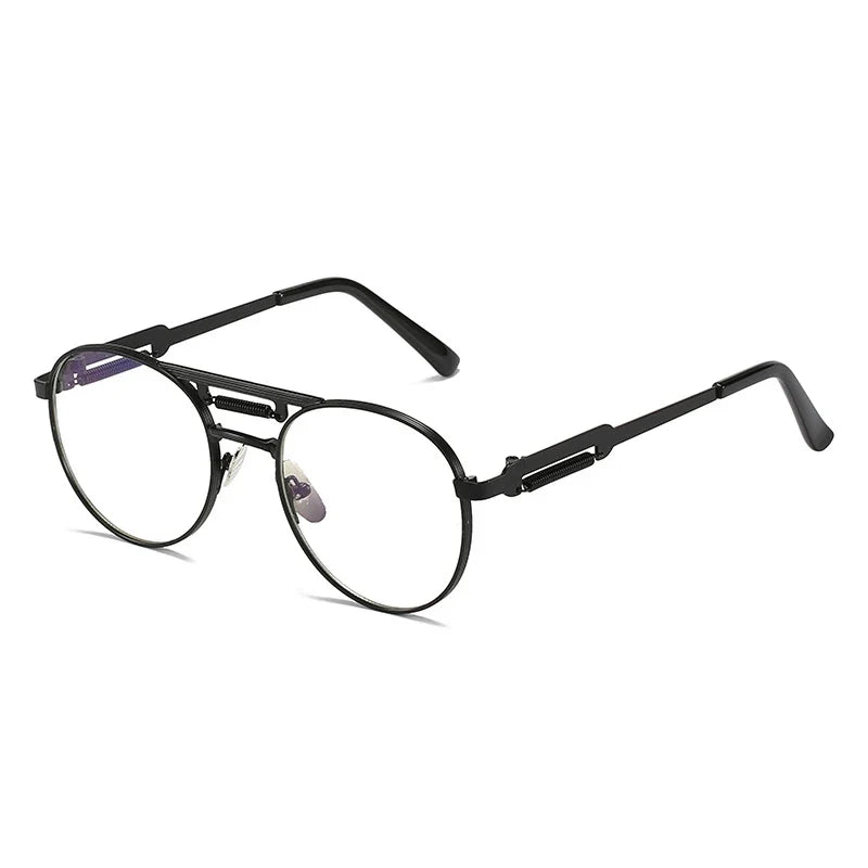 Round Metall-Sonnenbrille – UV400