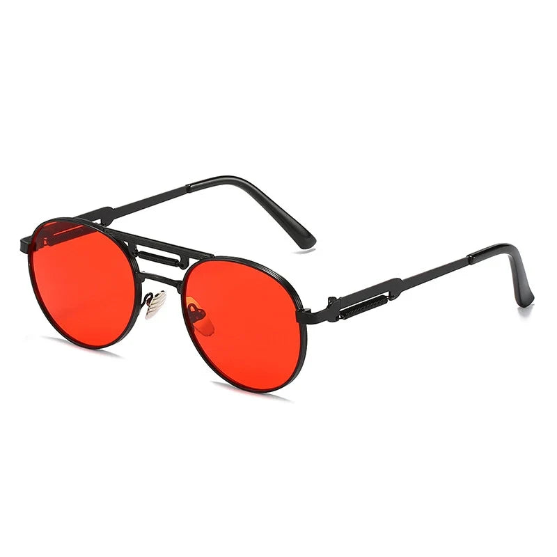 Round Metall-Sonnenbrille – UV400