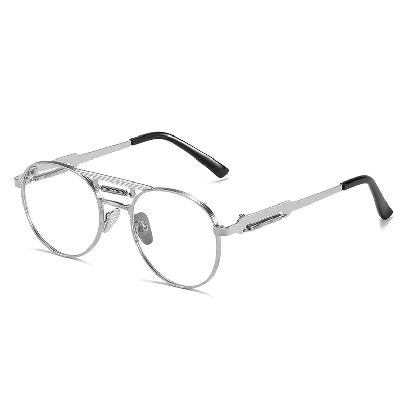 Round Metall-Sonnenbrille – UV400