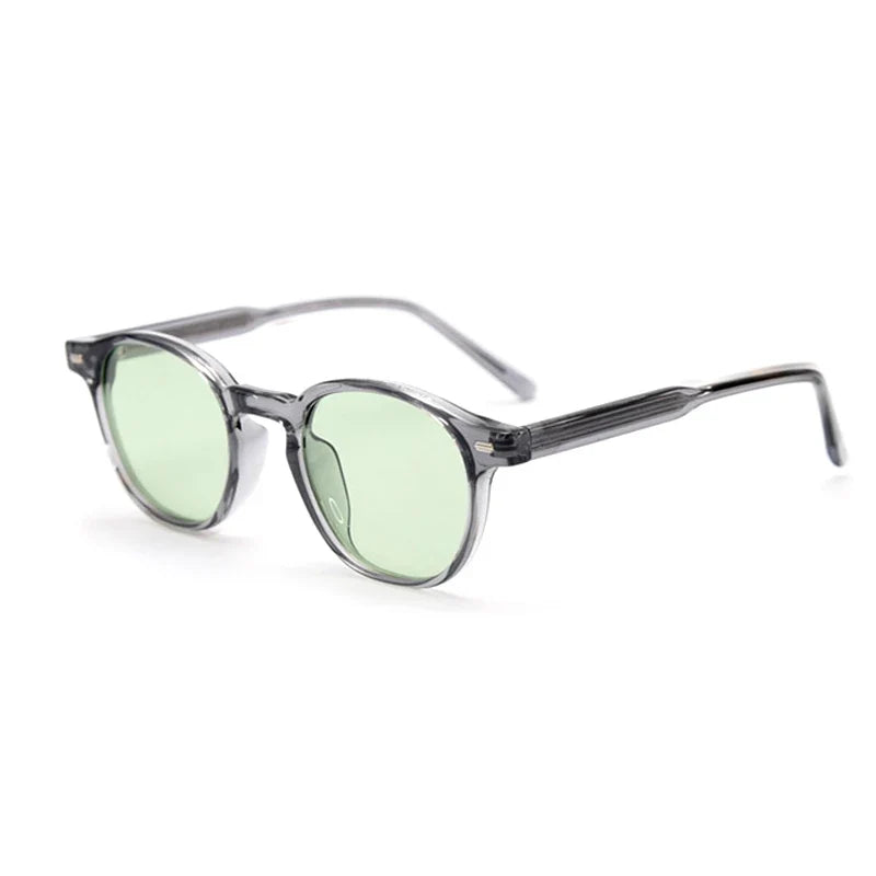 Runde Polarisierte Acetat-Sonnenbrille – UV400