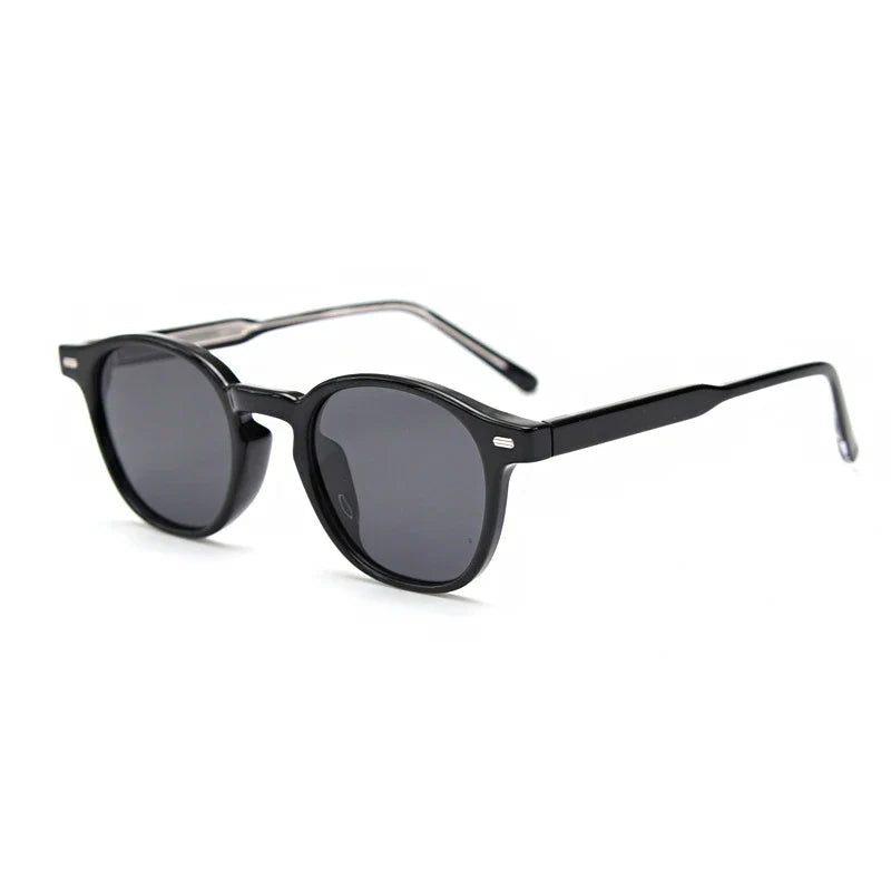 Runde Polarisierte Acetat-Sonnenbrille – UV400