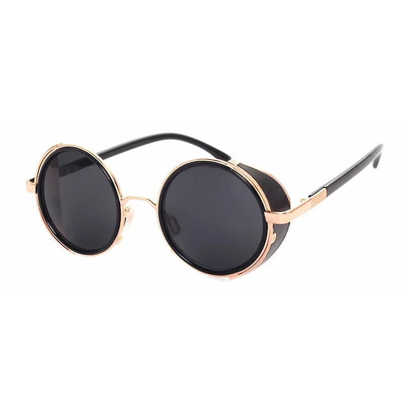 Runde Sonnenbrille aus Metall – UV400