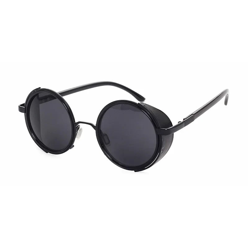 Runde Sonnenbrille aus Metall – UV400