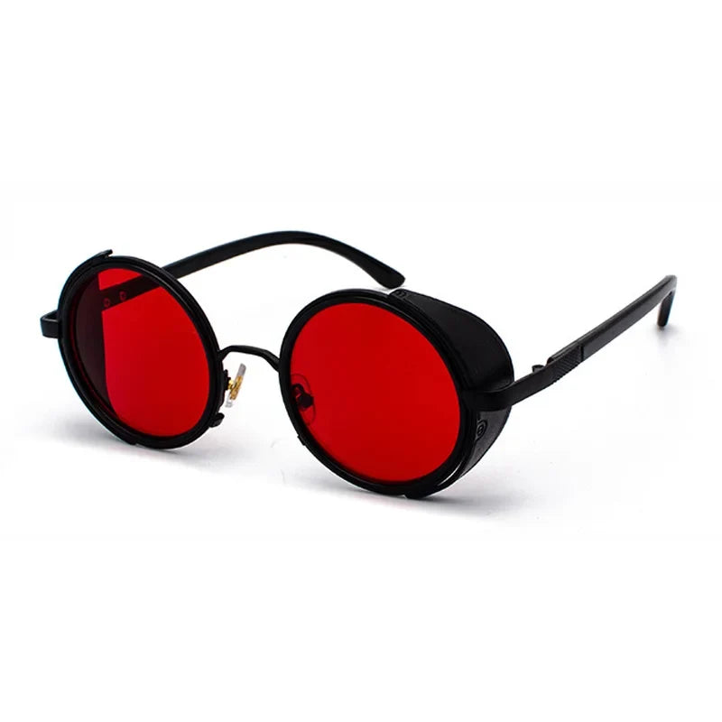 Runde Sonnenbrille aus Metall – UV400