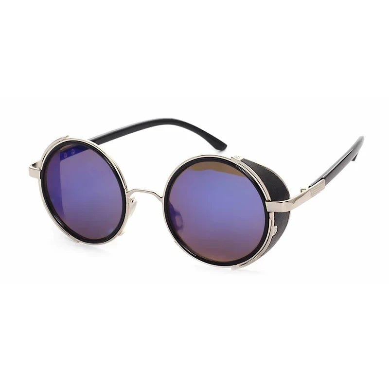 Runde Sonnenbrille aus Metall – UV400