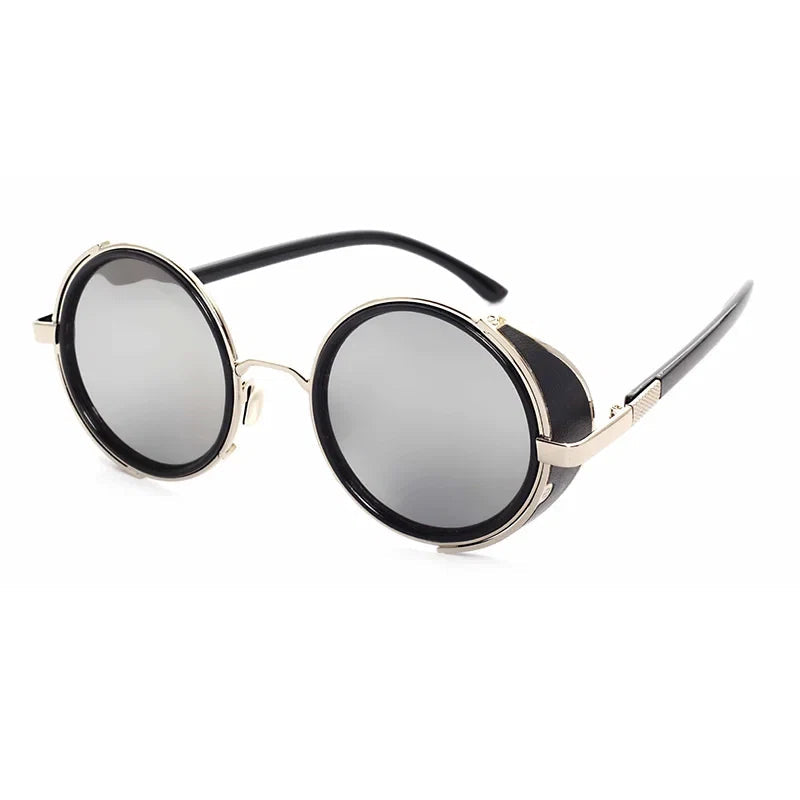 Runde Sonnenbrille aus Metall – UV400