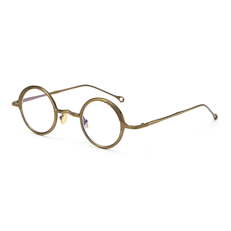 Runde Retro Sonnenbrille aus Metall – UV400