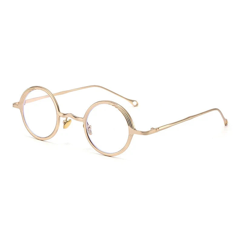 Runde Retro Sonnenbrille aus Metall – UV400