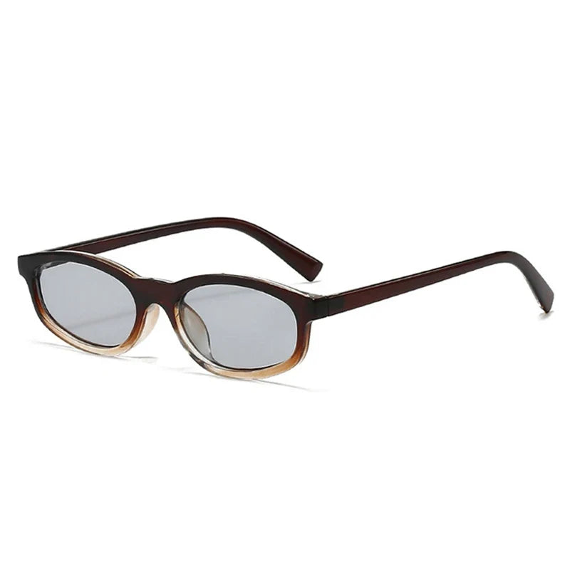 Small Cat-Eye Sonnenbrille – Braun Grau, UV400
