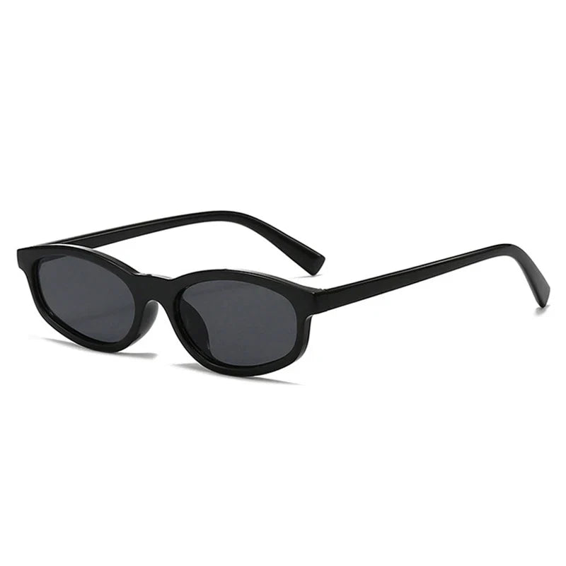 Small Cat-Eye Sonnenbrille – Schwarz Grau, UV400