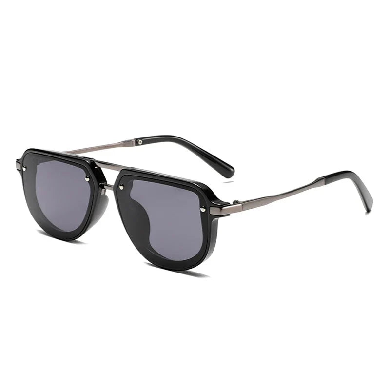 Small Oval Sonnenbrille – Grau, UV400