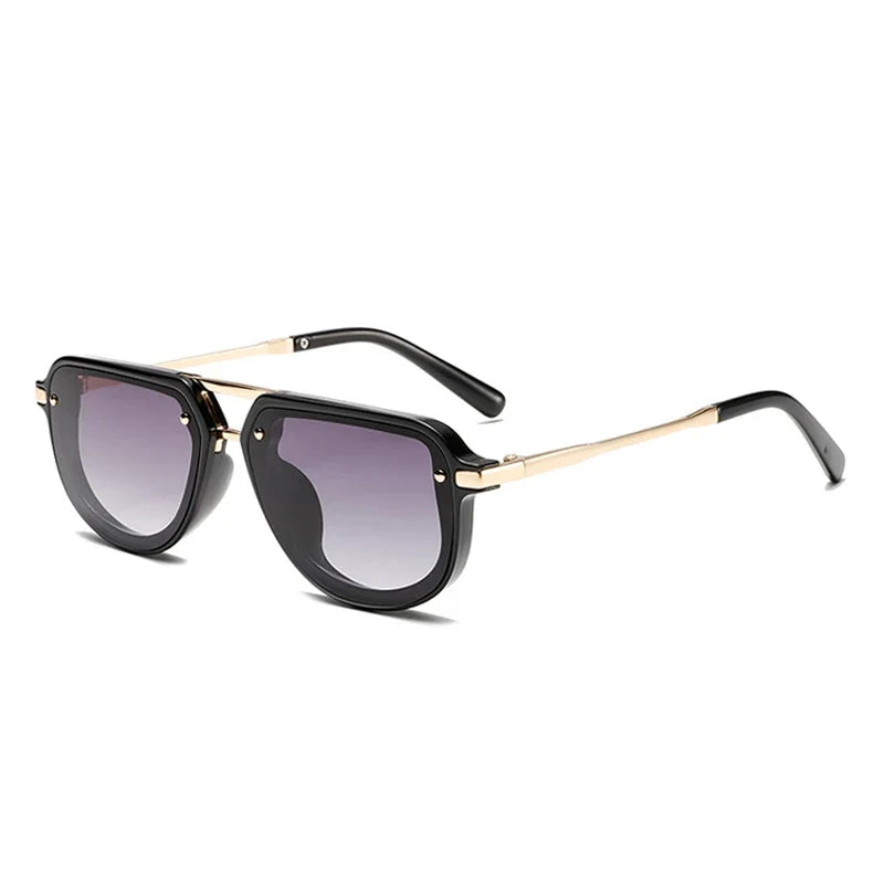 Small Oval Sonnenbrille – Lila Gold, UV400