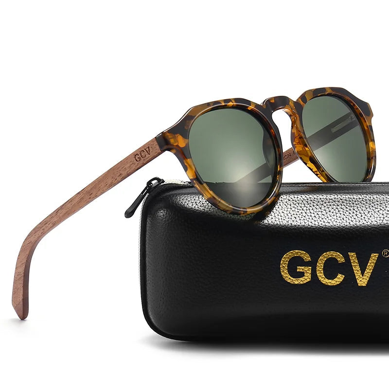 Sonnenbrille mit Holzrahmen – Polarisiert & UV400