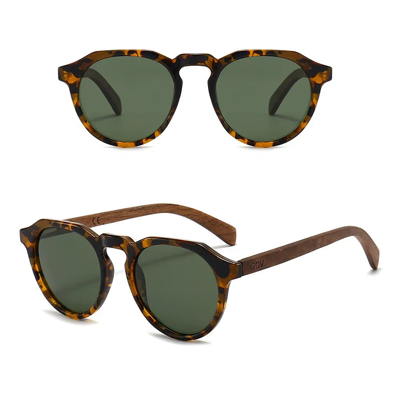 Sonnenbrille mit Holzrahmen – Polarisiert & UV400