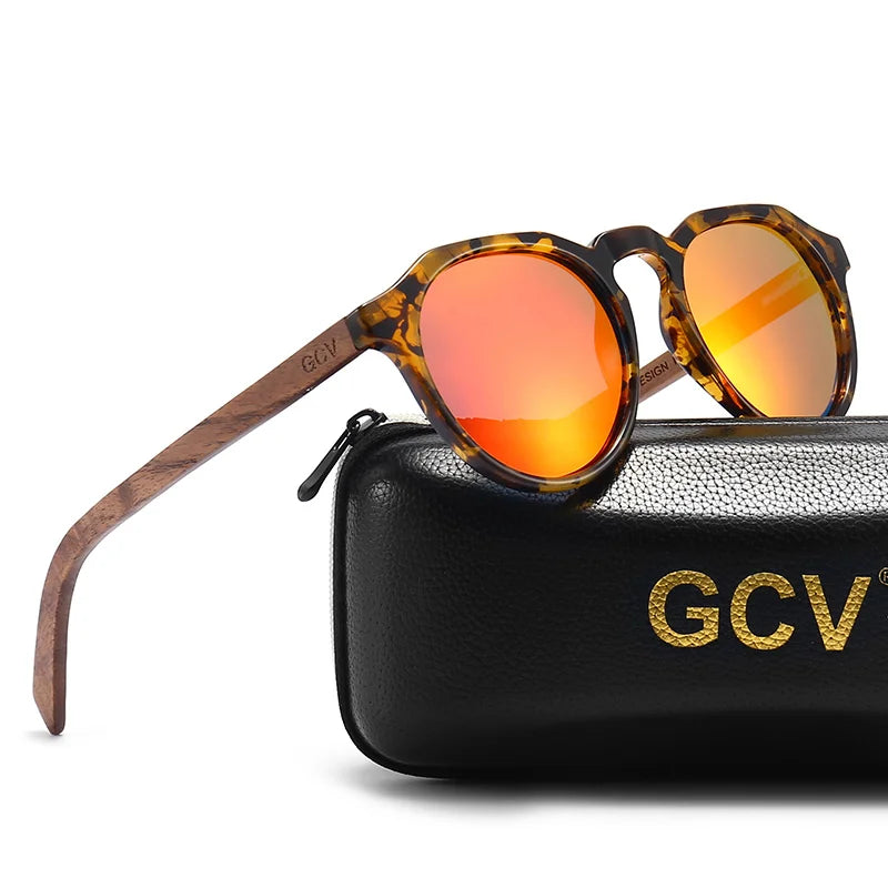 Sonnenbrille mit Holzrahmen – Polarisiert & UV400