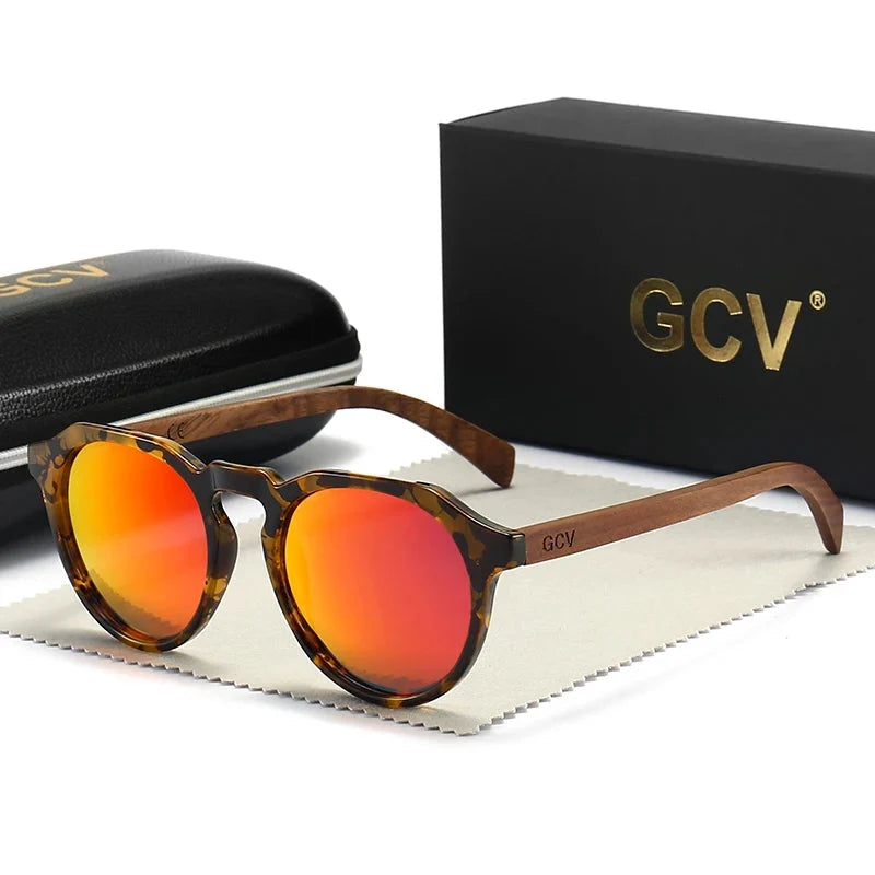Sonnenbrille mit Holzrahmen – Polarisiert & UV400