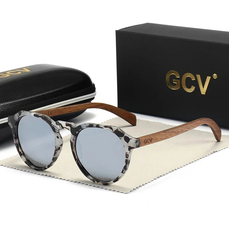Sonnenbrille mit Holzrahmen – Polarisiert & UV400