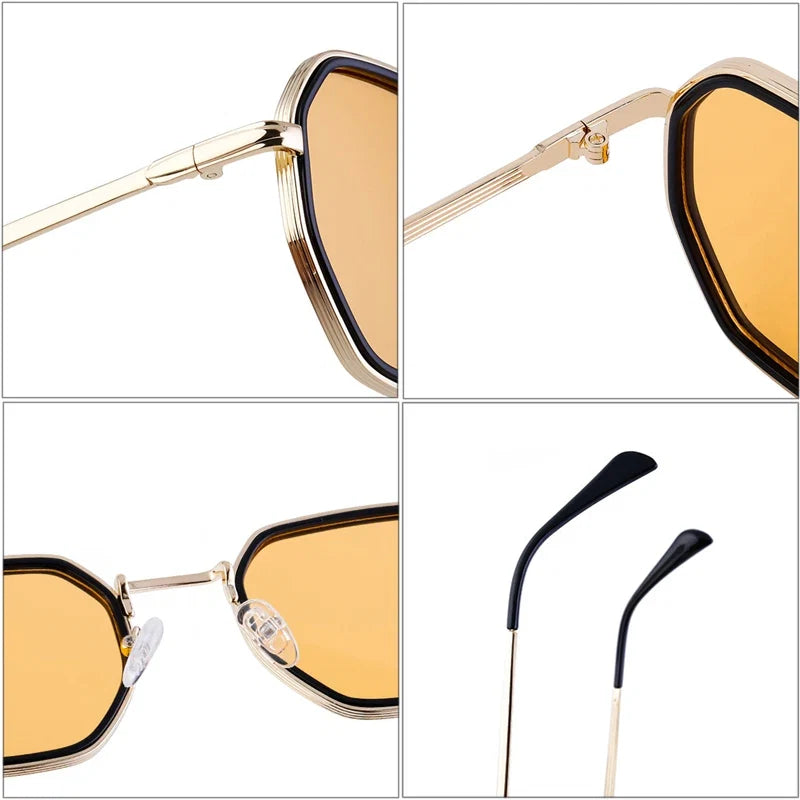 Sonnenbrille mit Metallrahmen – UV400