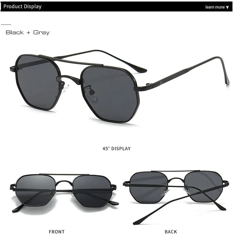 Sonnenbrille mit Metallrahmen - UV400