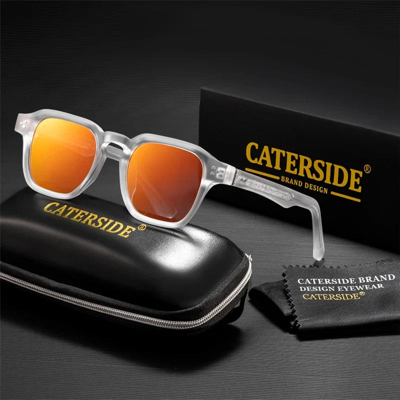 Sonnenbrille mit transparentem Rahmen – UV400
