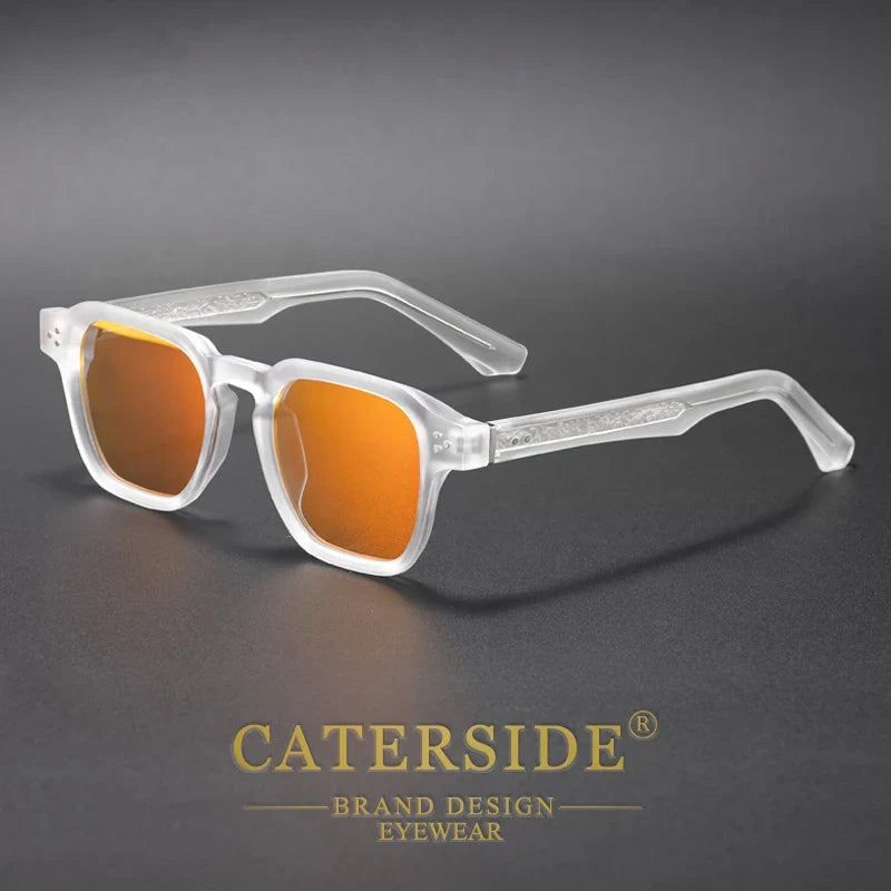 Sonnenbrille mit transparentem Rahmen – UV400