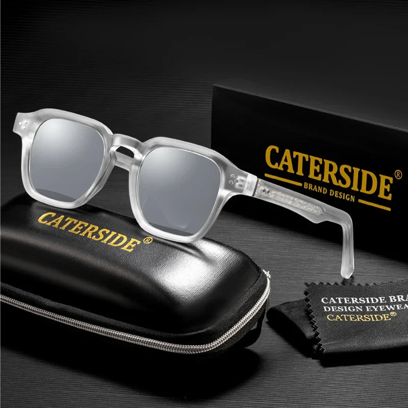 Sonnenbrille mit transparentem Rahmen – UV400