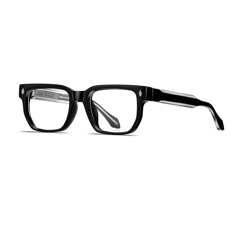 Square Retro Sonnenbrille – Anti-Blaulicht Klar, UV400