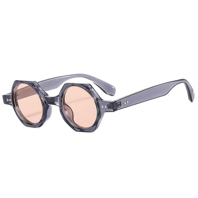 Square Sonnenbrille – Grau Champagner, UV400