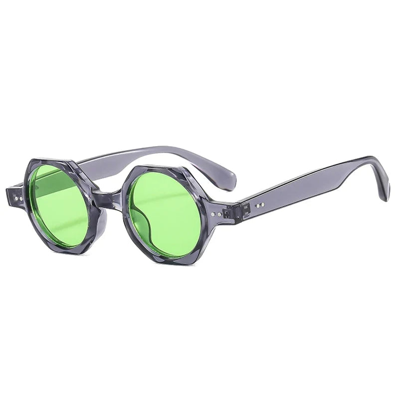 Square Sonnenbrille – Grau Grün, UV400