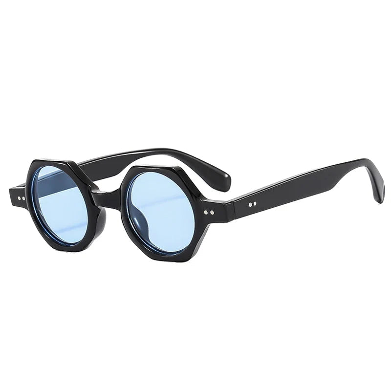 Square Sonnenbrille – Schwarz Blau, UV400