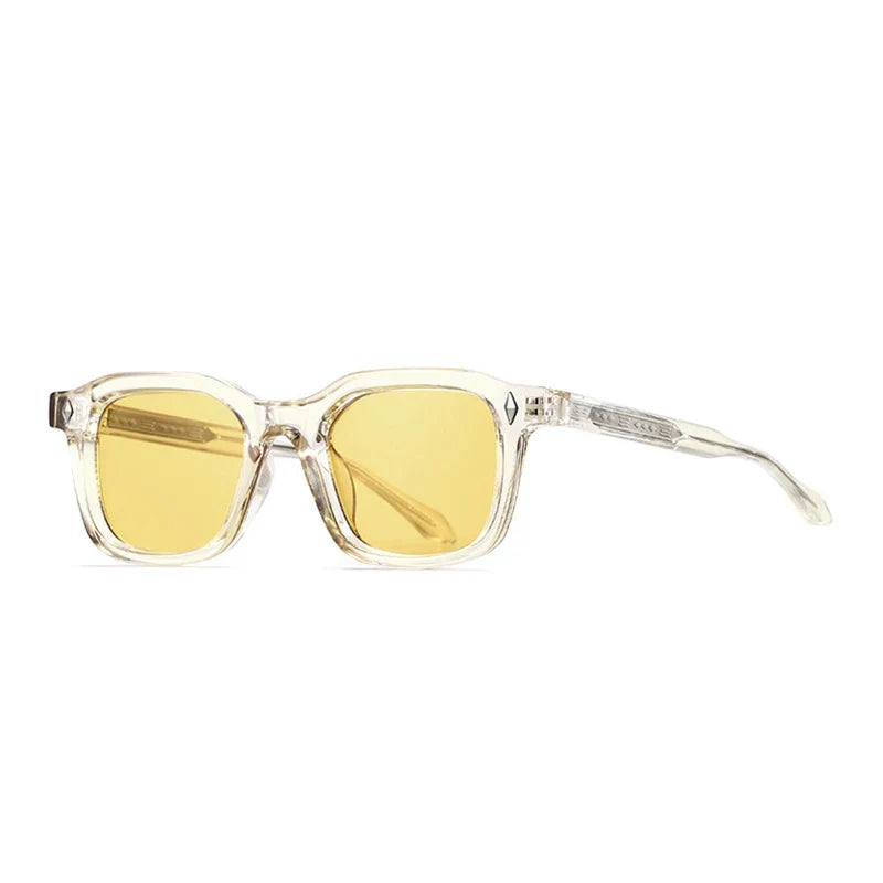 Square Sonnenbrille – Gelb, UV400