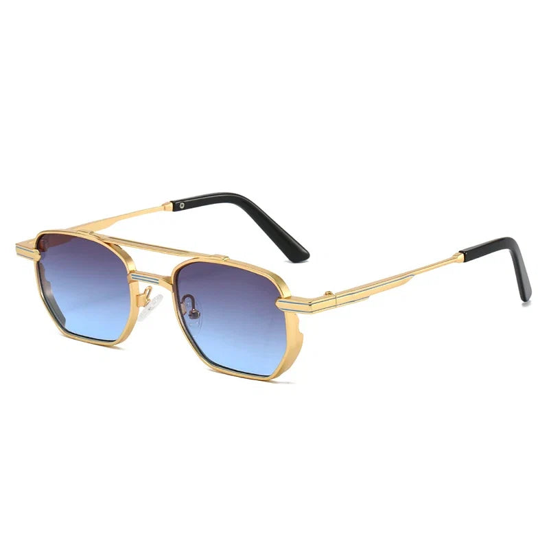 Square Sonnenbrille mit Doppelsteg – UV400