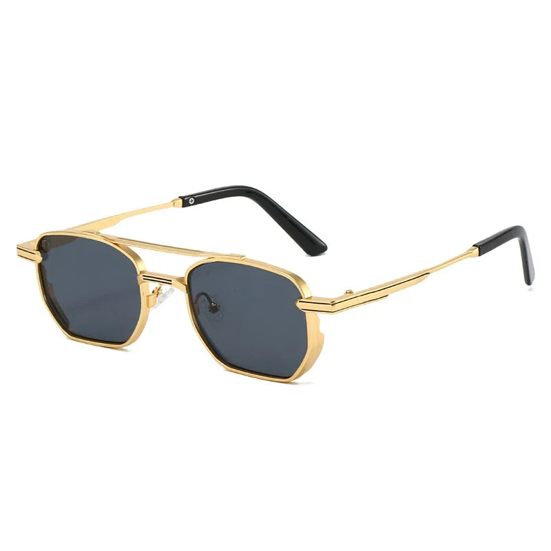 Square Sonnenbrille mit Doppelsteg – UV400