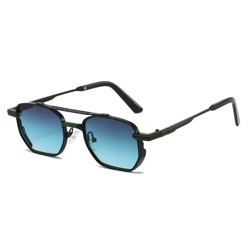 Square Sonnenbrille mit Doppelsteg – UV400