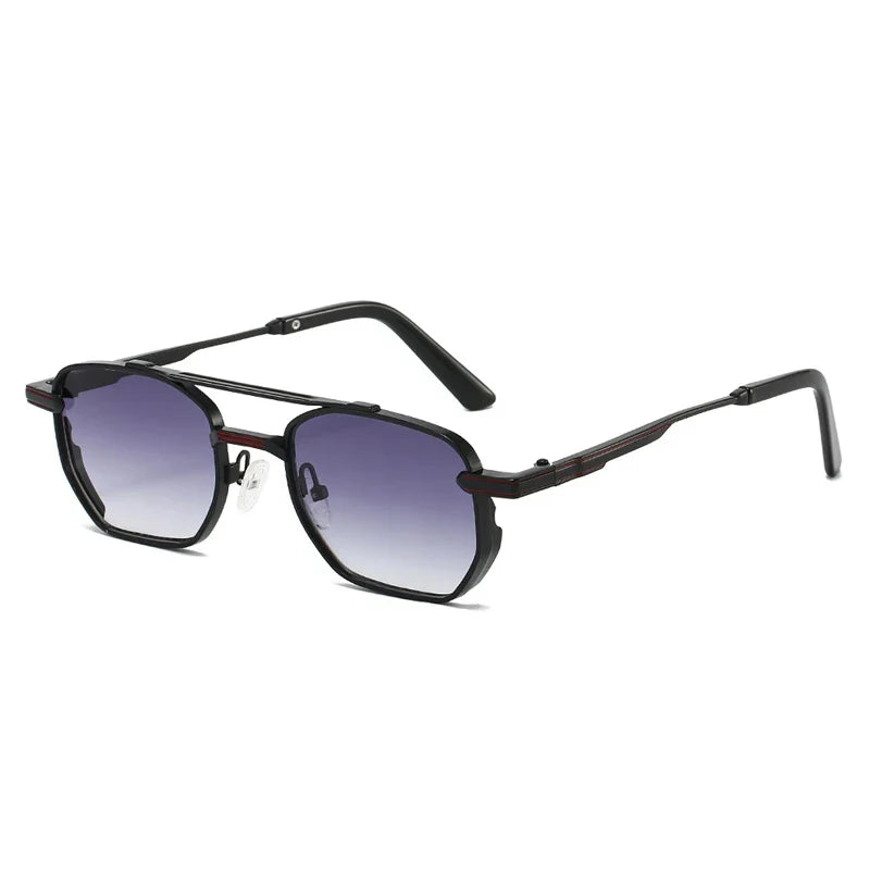 Square Sonnenbrille mit Doppelsteg – UV400