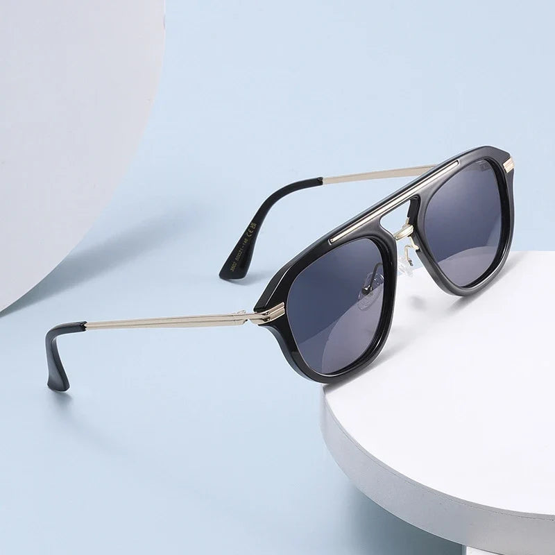 Square Sonnenbrille mit Doppelsteg – Produktansicht 2, UV400