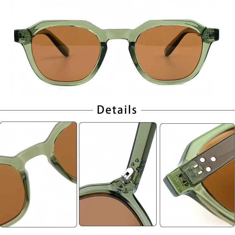 Ultraleichte Polarisierte Retro-Sonnenbrille – Produktansicht 4, polarisiert, UV400